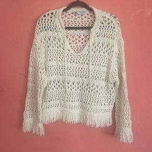 Zara knit poncho